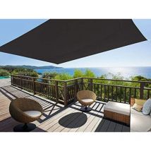 Tela di oscuramento Rettangolare 2,45 x 3,45 m Poliestere Scivolano Anti uv 160 g/m2 Grigio Antracite, 500009, Grigio Antracite, 44 x 25 x 5 cm,