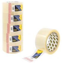 90130 - Nastro trasparente, 50 mm x 66 m, 6 rotoli di nastro silenzioso, ideale per traslochi e spedizioni - Idena