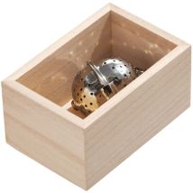 Idesign Eco Wood Tavola, Porta Cassetto O Dispensa In Legno Di Paulownia, Salva Spazio Per Cucina Per Posate E Piccoli Utensili, Beige, Natural, 