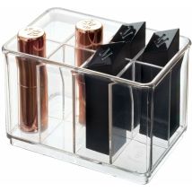 The Home Edit By Idesign Piccolo Organizer Per Cosmetici In Plastica Riciclata Con Divisorio