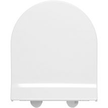 Idevit - sedile amovibile ultrasottile con chiusura rallentata per vaso wc Alfa AL010 (AL030S).