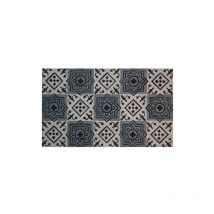 Idmat - Tapis coco naturel carreaux ciment 45x75cm