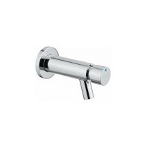 Grifo temporizado colección MINIMAL de pared para lavabo con pulsador Idral 800.00 Cromo