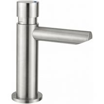 Idral Rubinetteria - Edelstahl-Waschtischarmatur mit zeitgesteuertem 15-Sekunden-Stopp Idral Inox 08410 Normal - 15 Sec