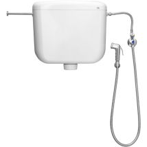 Cassetta Di Scarico Wc Concept 2 Doppio Scarico Rivestita Con Doccetta E Portarotolo - Cr