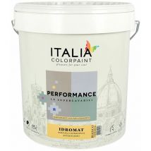 Pittura idromat acrilica superlavabile performance ioni argento litri 13 bianco