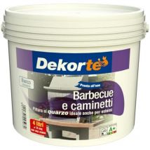 600010800010222 Pittura al Quarzo per Esterni, Bianco, 4 l (Confezione da 1) - GDM