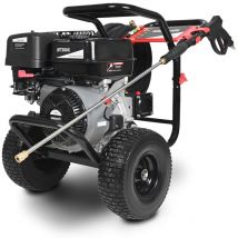 Idropulitrice con motore a benzina 4 tempi 420cc 8cv, tubo flessibile da 10m e prolunga da 20m, 5 diversi ugelli a pressione - Greencut JET380X