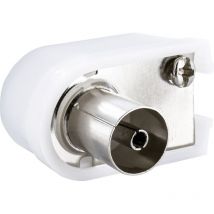 Schwaiger Iec Winkelbuchse Wst20 532 Weiß, 1 Stk. Antennen & Koaxkabel