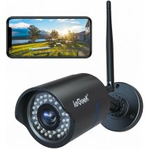 Caméra de sécurité hd 1080P pour la maison et le bureau Caméra ip extérieure wifi 1080P IP66 étanche, vision nocturne 25m, détection de mouvement et