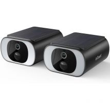 Caméra de surveillance extérieure 2K, batterie, 2.4 GHz wlan Caméra de surveillance extérieure, panneau solaire intégré, vision nocturne couleur,