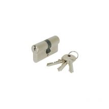 Ifam - 001750 F5S Nickel-plated Double European Cylinder - Length: 30×40 - a: 30 - b: 40