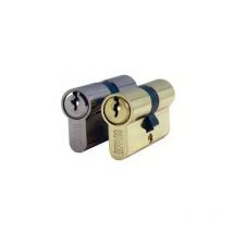Ifam - 14400 Varied nickel-plated European cylinder series c 30+30 - 3 keys - screws 5x40/5x60