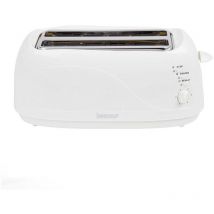 4 Slice Toaster, Removable Crumb Tray, White - IG3020 - Igenix