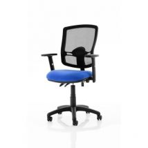 Eclipse Eclipse Plus II Mesh Deluxe Chair Blue Adjustable Arms KC0307
