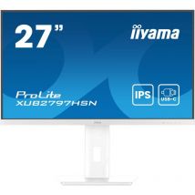 iiyama Moniteur XUB2797HSN-W2-27, IPS, 1920 x 1080/100Hz, 1H1DP1C, Has, RJ45