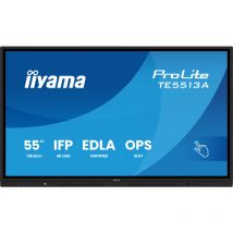 TE6513A-B1AG pantalla de señalización Panel plano interactivo 163,8 cm (64.5') Wifi 450 cd / m² 4K Ultra hd Negro Pantalla táctil Procesador