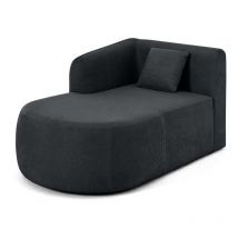 Ikare - module d'assise méridienne gauche - en tissu - gris