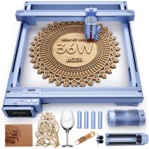 Atomstack - iKier K1 Ultra 36W Machine de graveur et découpe laser + Rouleau rotatif multifonction R1 + Boîte à fumée protection E1 pour graver
