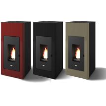 Punto Fuoco – Poêle À Granulés Hydro 17,5 Kw – Sortie Arrière 80 Mm – Rendement 91,5 % – Surface Chauffée 250-350 M² – Télécommande Incluse