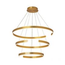 Ilio Decken-Pendelleuchte 3-flammig (30/40/50 w) 3000K Aluminium, Acryli Antique Brush Gold