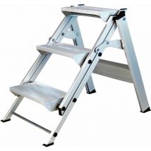 Iller Sicherheitstreppe Stufentritt Klappbar Mit 3 Stabilen Aluminium Stufen