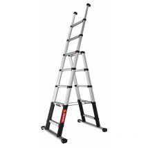 Iller Teleskopleiter Telesteps Combi Line Eloxiert Und Mit Hochwertigem Dreikant-holmprofil