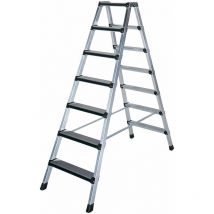 Iller Stufenstehleiter – 2x3 gepolsterte Stufen – max. Arbeitshöhe 4,00 m – Gewicht 4,40 kg bis 15,8 kg