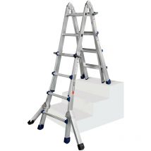 Iller Teleskopleiter Eurostars Mit Dreieckauslegern 4x6 Sprossen