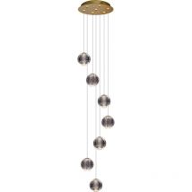 Illuminati Lighting - Illuminati Diamante Suspension 7 led Ronde Or 3000+3500K
