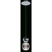 Illuminati Lighting - Illuminati Diamante Suspension led gouttelette simple ornée a Chrome