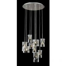 Illuminati Lighting - Illuminati Venus Suspension 9 led Suspension led teinte Champagne