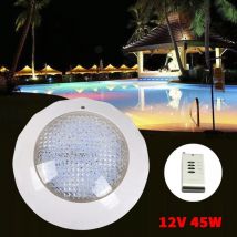 Illuminazione a led per piscina, 12 v, 45 w, illuminazione subacquea rgb, con telecomando, IP68, impermeabile, per piscine, piscine e vasche