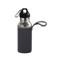 Borraccia termica in acciaio inox 350 ml – Tappo a vite con guarnizione in silicone – Custodia in neoprene inclusa