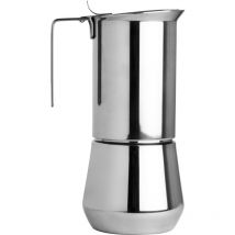 Ilsa - Caffettiera Espresso Turbo Express, Acciaio Inox 18/10, Tazze 6, Capacità 35 cl