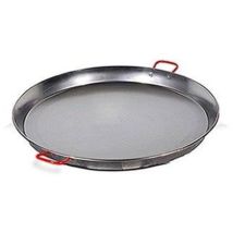 Paellera Valenciana 28 cm in Ferro Spazzolato – Spessore 1,0 mm – Manici in Acciaio – Bruciatori paella