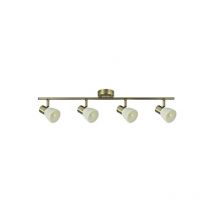 Fabrilamp - Iluminacion Para Baño Al Mejor Precio Regleta Cholo Cuero 4 Focos