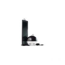 Kit solar recargable con lampara 3 leds negro - solarmoonbk