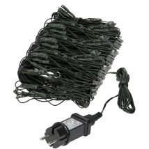 S.i.a - ecd Germany Cadena de Luces 1,5 x 3 m de Longitud 320 led Guirnalda de Luz Blanco Cálido Iluminación Navideña Interior Exterior IP-44 Adorno