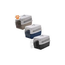 Trasportino per gatti Carry 60 – 60x40x40 cm – Polipropilene atossico – Accettato dalle compagnie aeree – IMAC