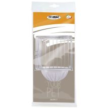 Nido per Uccelli IMAC – Rifugio Elegante per Uccelli Domestici – Bianco – 12x15x11 CM