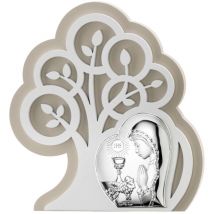 Image de la Sainte Communion, souvenir en argent de la première communion avec gravure Taille: 14x15,5 cm UGS : VL81400/1L