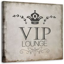 Image sur toile, inscription salon VIP - 60x60