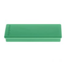 Imán rectangular A55xP22xS8mm verde MAGNETOPLAN (Por 10)