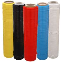 Film Estensibile Imballaggio Bianca, 6 Rotoli 160Mx30MYx50H cm per Imballaggio Multiuso, Pellicola Imballaggio Extra Resistente - Rotolo Imballaggio
