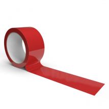 Nastro Adesivo Pacchi da Imballaggio - 50x66 - Nastro da Imballo Rosso per Trasloco e Trasporto - Confezione da 6 Rotoli - Imballaggi 2000