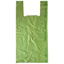 Shopper Biodegradabili 23x40 cm per Alimenti - 20 Confezioni da 500 Sacchetti con Manici (10000 sacchetti) - Utilizzate come Buste Compostabili per