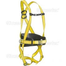 Akrobat - Imbracatura lavoro anticaduta neri basic 4 con att. dorsale + cintura