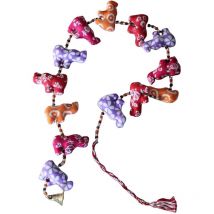 Imbracatura per tende in tessuto elefante colorato