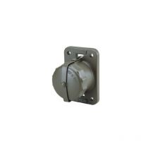 Imear - 0M01160000 Conector militar hembra de 2 polos - Tapa protectora Contactos incluidos